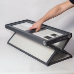 An expert showing how to best use a Continest Foldable Containers