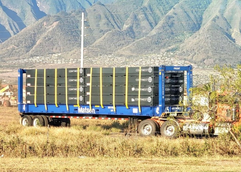 Continest Modular Buildings in Transit on Truck bed